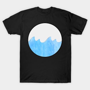 The Minimal Water Waves For Sea Lovers T-Shirt